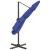 Umbrelă suspendată, stâlp aluminiu, albastru azuriu, 400x300 cm GartenMobel Dekor