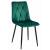 Scaune bucatarie/living, set 4 buc, Artool, Libra, catifea, metal, verde si negru, 44x40x88.5 cm GartenVIP DiyLine