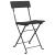 Set mobilier bistro pliabil, 3 piese, negru, poliratan GartenMobel Dekor