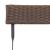 Set mobilier bistro pliabil, 3 piese, maro, poliratan GartenMobel Dekor