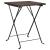 Set mobilier bistro pliabil, 3 piese, maro, poliratan GartenMobel Dekor