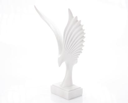 Statueta "Bird" White din rasina ComfortTravel Luggage