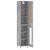 Dulap înalt, gri beton, 34,5x34x180 cm, lemn prelucrat GartenMobel Dekor