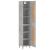 Dulap înalt, gri beton, 34,5x34x180 cm, lemn prelucrat GartenMobel Dekor