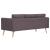 Canapea cu 3 locuri, gri taupe, material textil GartenMobel Dekor