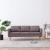Canapea cu 3 locuri, gri taupe, material textil GartenMobel Dekor