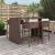 Set mobilier bar de grădină cu perne, 5 piese, maro, poliratan GartenMobel Dekor