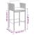 Set mobilier bar de grădină cu perne, 5 piese, maro, poliratan GartenMobel Dekor