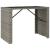 Set mobilier bar de grădină, cu perne, 5 piese, gri, poliratan GartenMobel Dekor