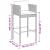 Set mobilier bar de grădină, cu perne, 5 piese, gri, poliratan GartenMobel Dekor