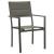 Set mobilier de grădină, 3 piese, negru, textilenă și oțel GartenMobel Dekor