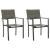 Set mobilier de grădină, 3 piese, negru, textilenă și oțel GartenMobel Dekor
