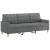 Set de canapele cu perne, 4 piese, gri închis, textil GartenMobel Dekor