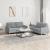 Set de canapele cu perne, 2 piese, gri deschis, textil GartenMobel Dekor