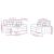 Set de canapele cu perne, 2 piese, negru, textil GartenMobel Dekor
