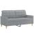 Set de canapele cu perne, 2 piese, gri deschis, material textil GartenMobel Dekor