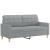Set de canapele cu perne, 3 piese, gri deschis, textil GartenMobel Dekor