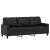 Set de canapele cu perne, 4 piese, negru, piele ecologică GartenMobel Dekor