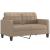 Set de canapele cu perne, 2 piese, cappuccino, piele ecologică GartenMobel Dekor