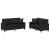 Set de canapele cu perne, 2 piese, negru, piele ecologică GartenMobel Dekor
