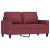 Set canapea cu perne, 3 piese, roșu vin, material textil GartenMobel Dekor
