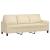 Set de canapele cu perne, 2 piese, crem, textil GartenMobel Dekor