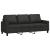 Set de canapele cu perne, 2 piese, negru, textil GartenMobel Dekor