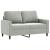 Set de canapele cu perne, 3 piese, gri deschis, catifea GartenMobel Dekor
