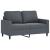 Set de canapele cu perne, 3 piese, gri închis, catifea GartenMobel Dekor