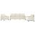 Set de canapele cu perne, 3 piese, crem, catifea GartenMobel Dekor