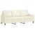 Set de canapele cu perne, 3 piese, crem, catifea GartenMobel Dekor