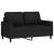 Set de canapele cu perne, 4 piese, negru, catifea GartenMobel Dekor