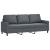 Set de canapele cu perne, 2 piese, gri închis, catifea GartenMobel Dekor