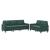 Set de canapele cu perne, 2 piese, verde închis, catifea GartenMobel Dekor