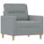 Set de canapele cu perne, 4 piese, gri deschis, textil GartenMobel Dekor
