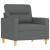 Set de canapele cu perne, 4 piese, gri închis, textil GartenMobel Dekor