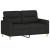 Set de canapele cu perne, 4 piese, negru, textil GartenMobel Dekor