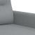 Set de canapele cu perne, 2 piese, gri deschis, material textil GartenMobel Dekor