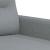 Set de canapele cu perne, 2 piese, gri deschis, material textil GartenMobel Dekor