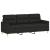 Set de canapele cu perne, 2 piese, negru, material textil GartenMobel Dekor