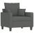 Set de canapele cu perne, 3 piese, gri închis, textil GartenMobel Dekor