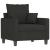 Set de canapele cu perne, 3 piese, negru, textil GartenMobel Dekor