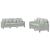 Set de canapele cu perne, 2 piese, gri deschis, catifea GartenMobel Dekor