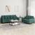 Set de canapele cu perne, 2 piese, verde închis, catifea GartenMobel Dekor