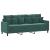Set de canapele cu perne, 2 piese, verde închis, catifea GartenMobel Dekor