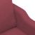Set canapea cu perne, 3 piese, roșu vin, material textil GartenMobel Dekor