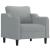 Set de canapele cu perne, 3 piese, gri deschis, textil GartenMobel Dekor