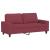 Set de canapea, 2 piese, roșu vin, material textil GartenMobel Dekor