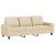 Set de canapele, 2 piese, crem, material textil GartenMobel Dekor