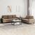 Set de canapele, 2 piese, maro, textil GartenMobel Dekor